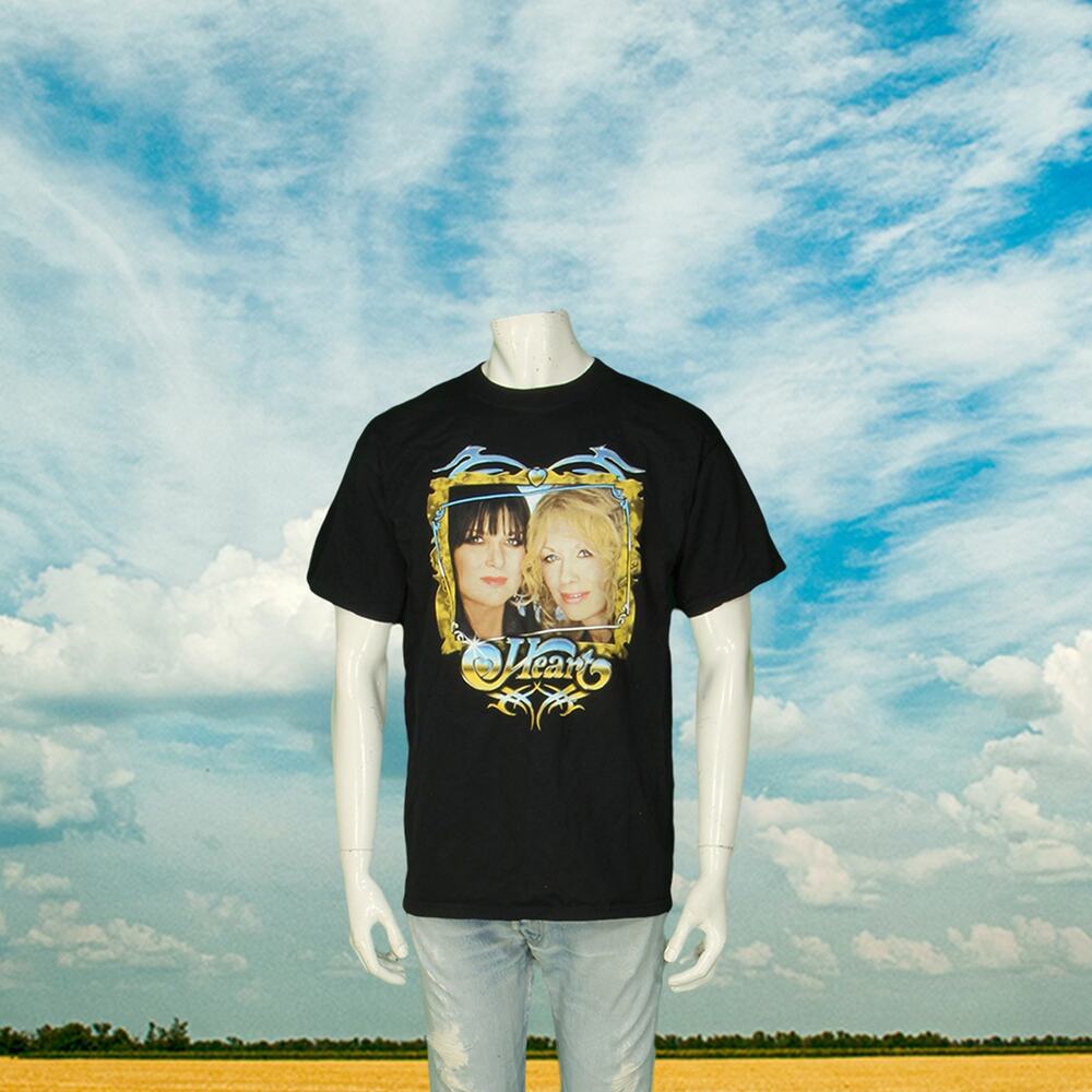 Y2K Vintage Heart Tour 2007 Ann Nancy Wilson Rock Concert Band T Shirt Tee L
